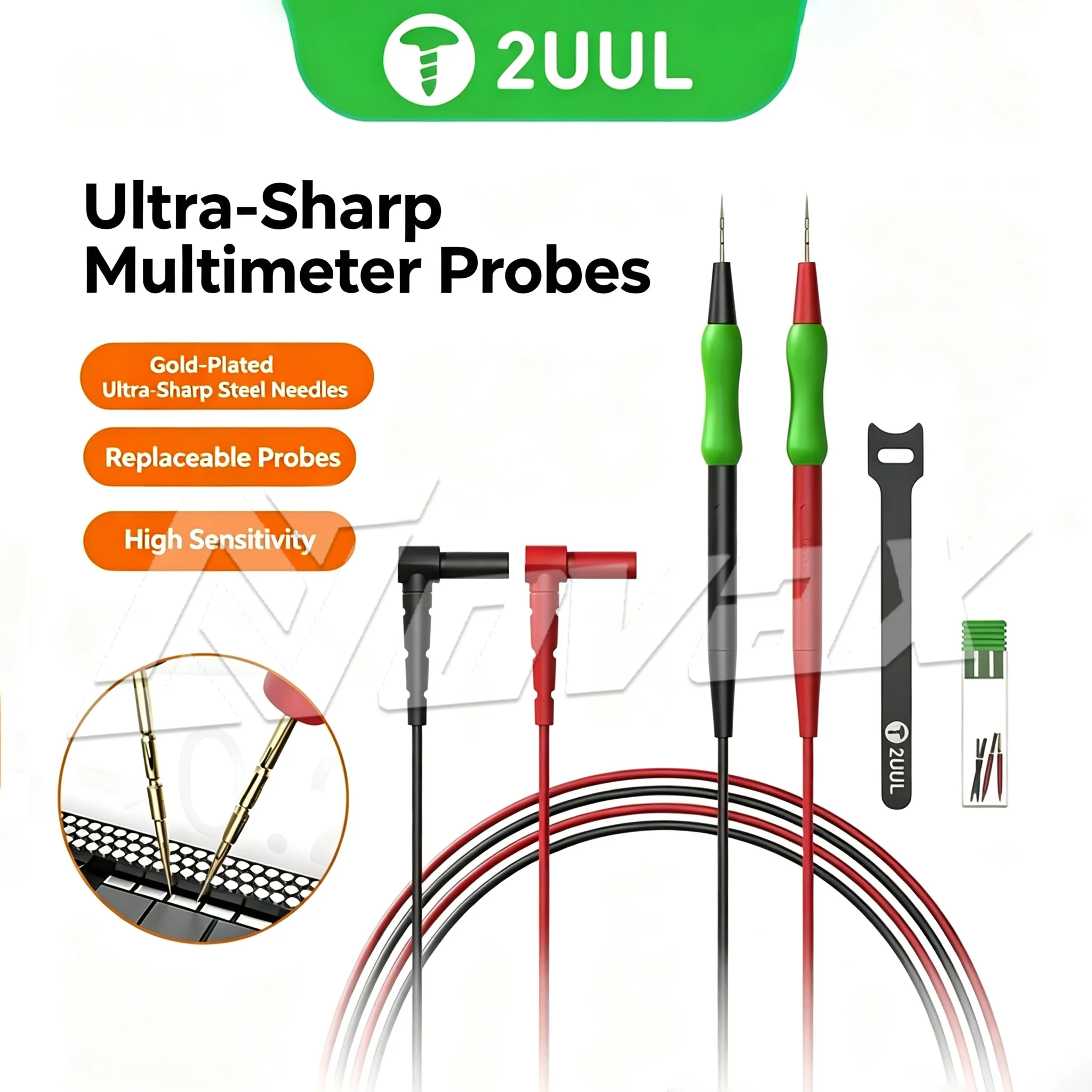 2UUL MT01 universal probe for measuring gold-plated pointed steel needles in mobile phone maintenance