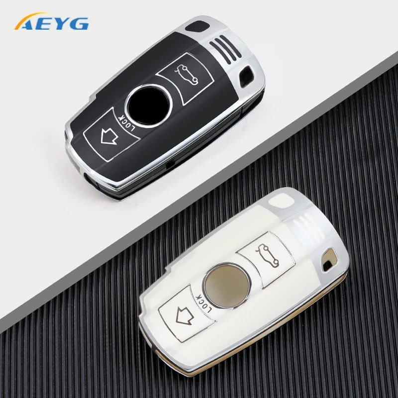 Soft TPU Car Remote Key Case Cover Shell per BMW X1 X5 X6 Z4 E90 E60 E70 E87 3 5 6 Series M3 M5 Holder Shell Fob accessori