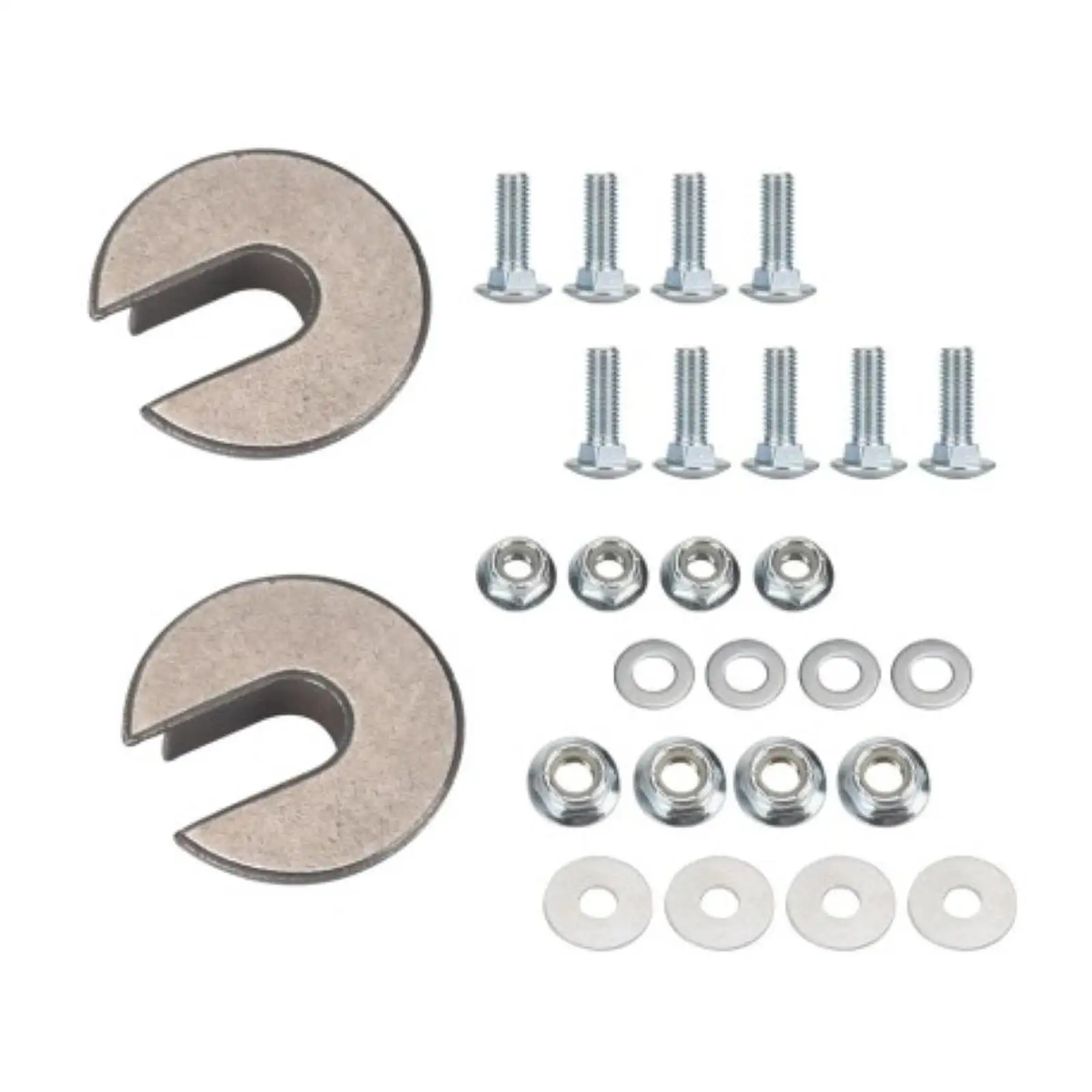 Plastic Snowblower Slide Shoes Easy Install Skid Shoe Set with Hardware for Snow Thrower Winter Preparation