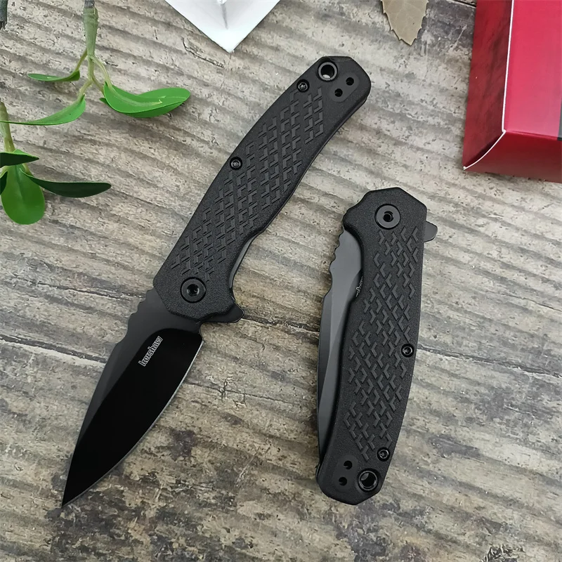 Tactical Hunting KS1407 Self Defense Nylon Fiber Handle High Quality 8Cr13MoV Blade EDC Folding Knife