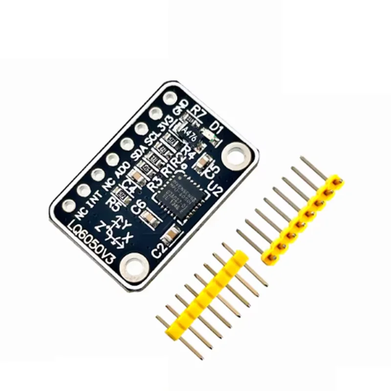 1PCS GY-521 MPU6050 6DOF IMU Sensor Module Three-Axis Accelerometer & Six-Axis Gyroscope 3D Angle Sensor