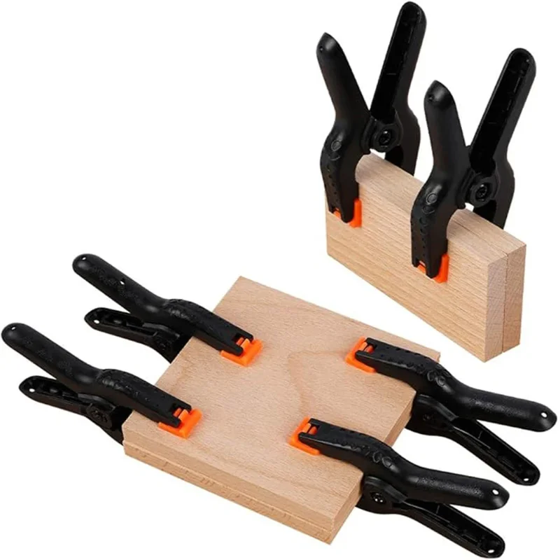 Spring Clamps Heavy Duty For Woodworking, Backdrop Clips, Balloon Arch 3in Plastic Small Clamps Photography Studio Carpenter