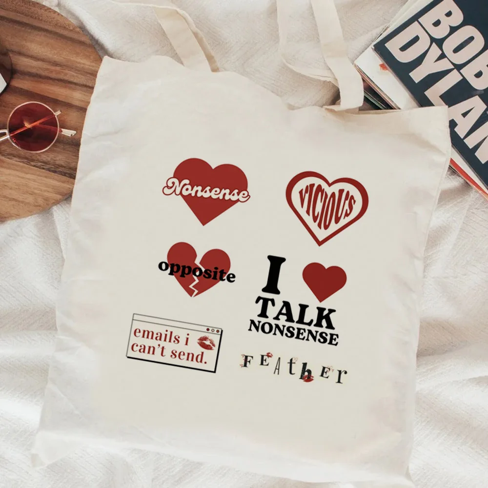 

Minimalist Sarcastic Quote Canvas Tote Bag Eco-Friendly Shoulder Bag for Trendy Lovers Casual Use Grocery Shopping & Streetwear