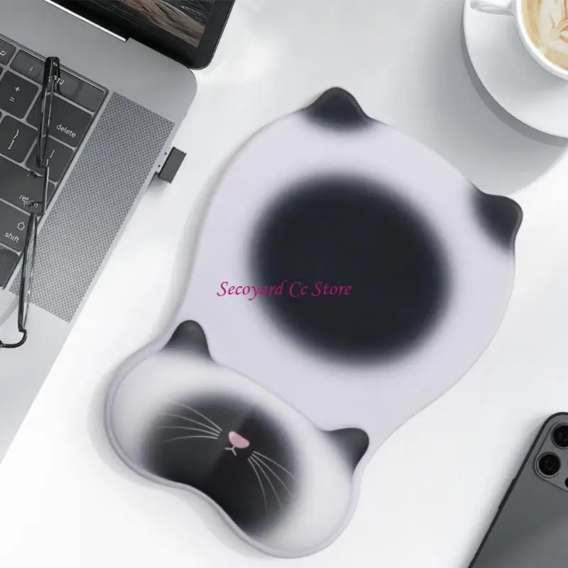 N3UC Comfortable Wrist Support Cushion Silicone Mouse Pad For Long Working Hour