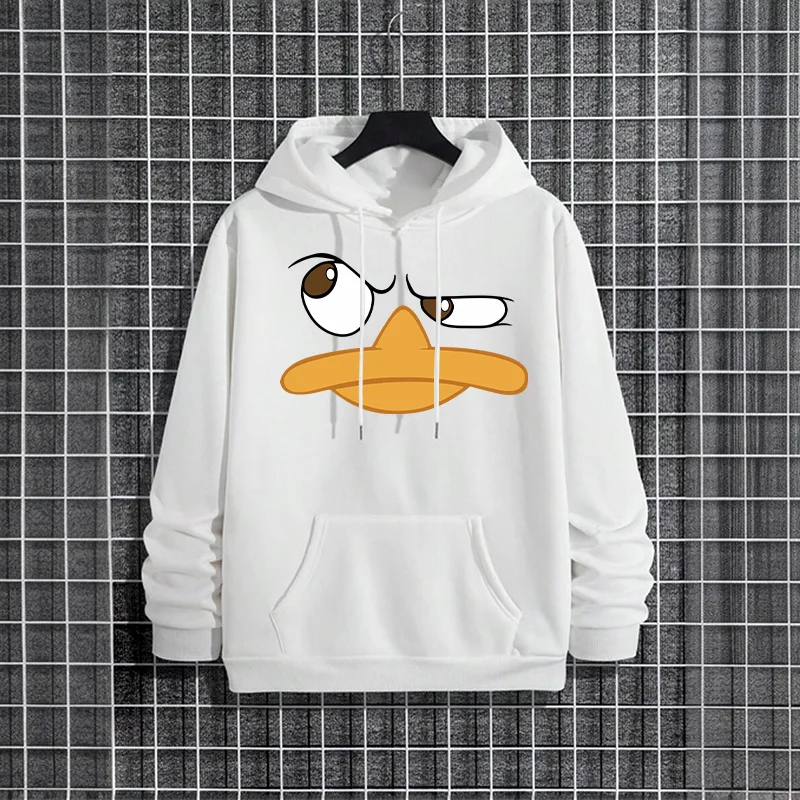 Lustige Cartoon Ente Männer Hoodies Männlich Trendy Casual Herbst Winter Stil Hoody 2025, Streetwear Fashion Hip Hop Mit Kapuze Sweatshirt – Detail 5