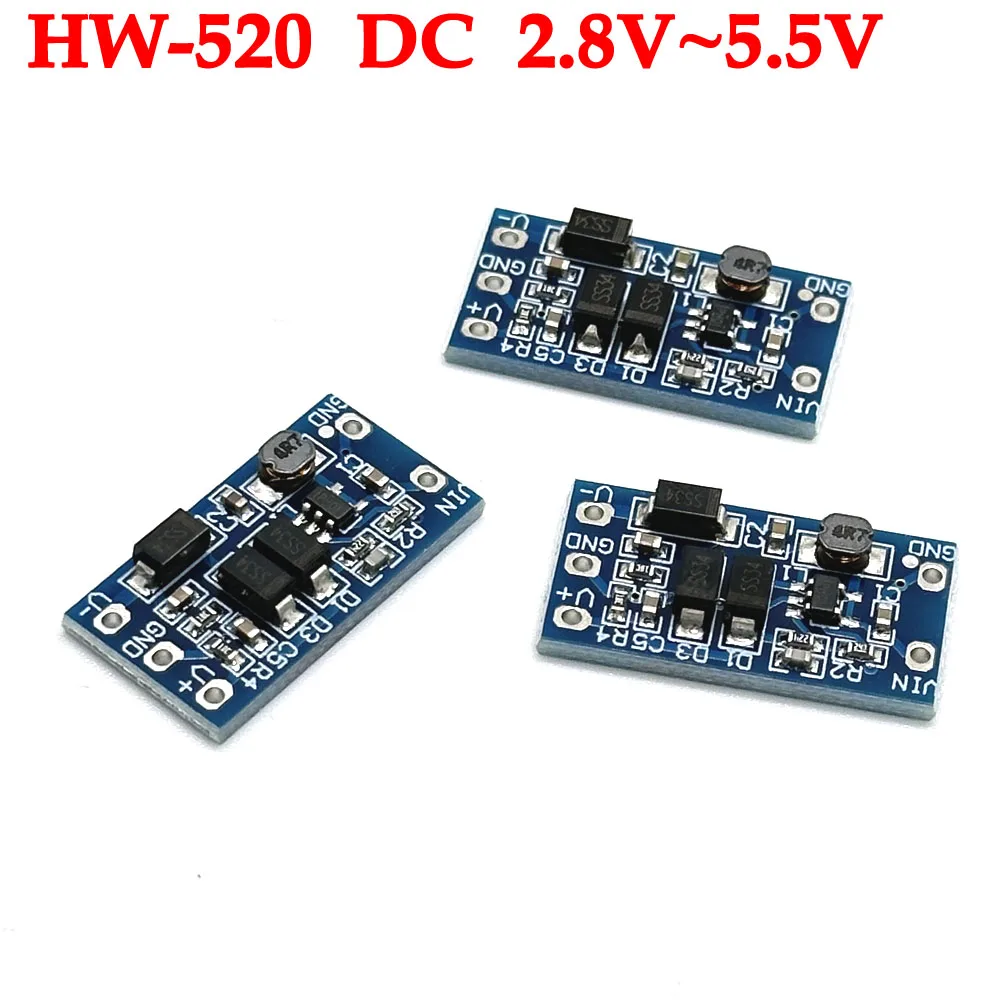 10-30pcs HW-520 Power Converter Step Down Module DC-DC  2.8V~5.5V Adjustable Power Supply 5V/12V