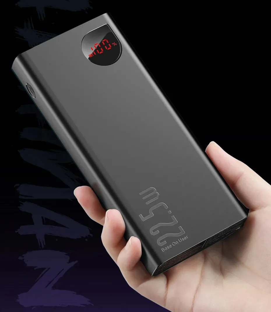 20000mAh Power Bank Portable Fast Charging Power bank Type-C 22.5W PD Qucik Charge External Battery Charger