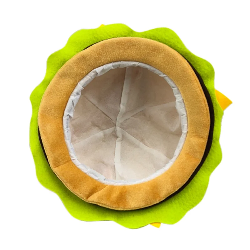 ABBN-2X Funny Hamburger Hat,Fun Fast Food Hamburger Hat,Pizza Party Supplies Decorations,Crazy Silly Hat For Halloween