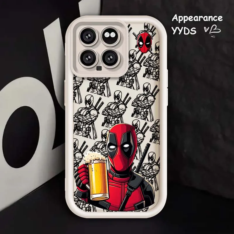 マーベル ウルヴァリン デッドプール クール Xiaomi Mi 15 14 14T Redmi 13 13T 13C 12C 14C 12 12T 11 11i Lite Pro 5G アイ ラダー スマホケース