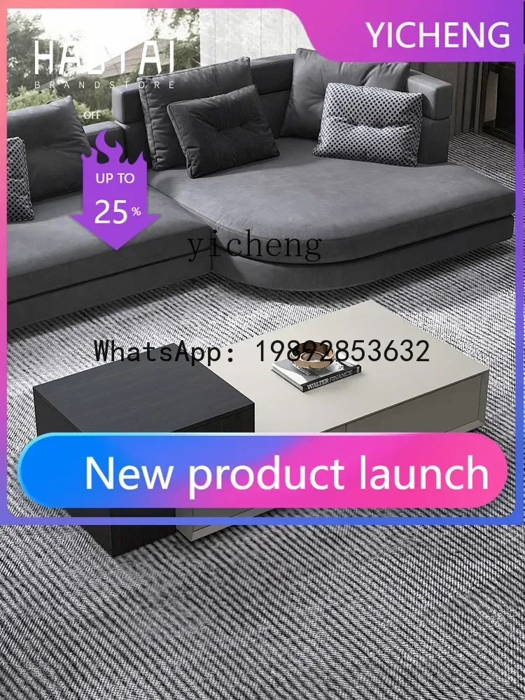 

GZ5 Minimalist Lifting Baking Finish Tea Table Living Room Home Multi-Functional Design Sense Tea Table Floor Cabinet