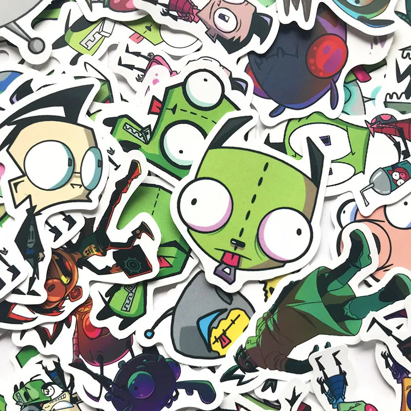 10/30/50pcs Invaders Alien Invasion bouteille d'eau bouilloire lunettes tasses papeterie boîte ordinateur étuis à crayons Skateboard jouets