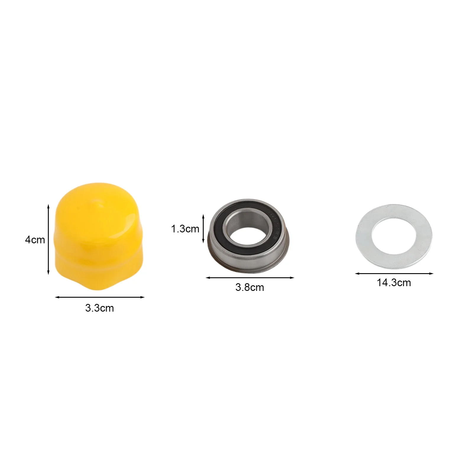 Bushing To Bearing Conversion Front Wheel Bearing Kit Yard Work Lawn Mower Maintenance Easy Installation Enhances Stability