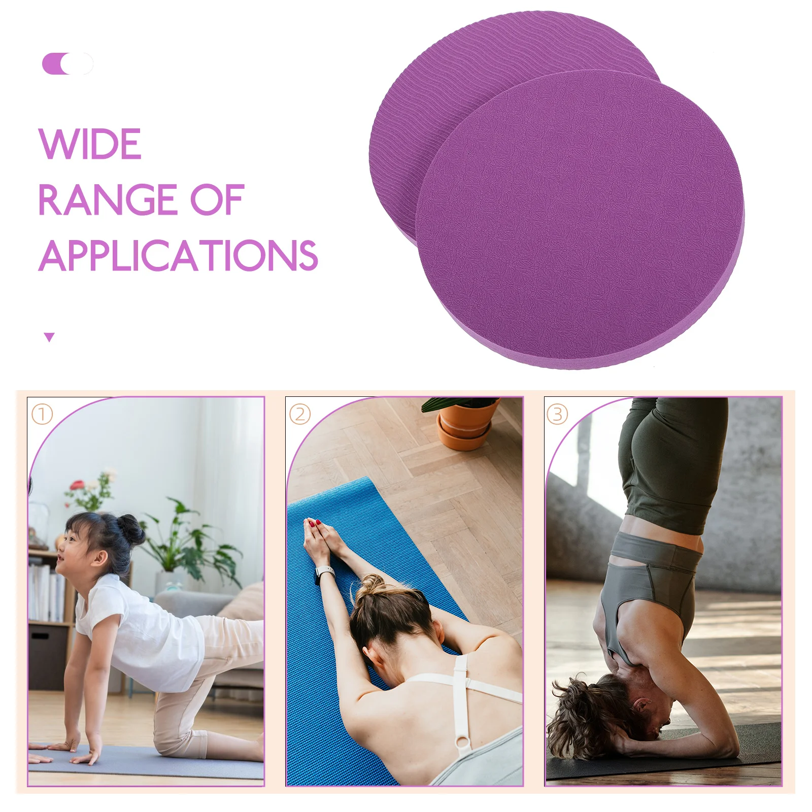 2 Pcs Yoga Balance Mat Knee Pad Cushion Pilates Bolsters Support Protection Multi-function Pads