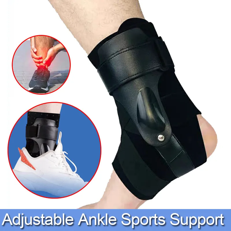 Adjustable Sports Ankle Compression Support-Ankle Sprained Brace Joint Protector-for Cycling Running Basketball Soccer