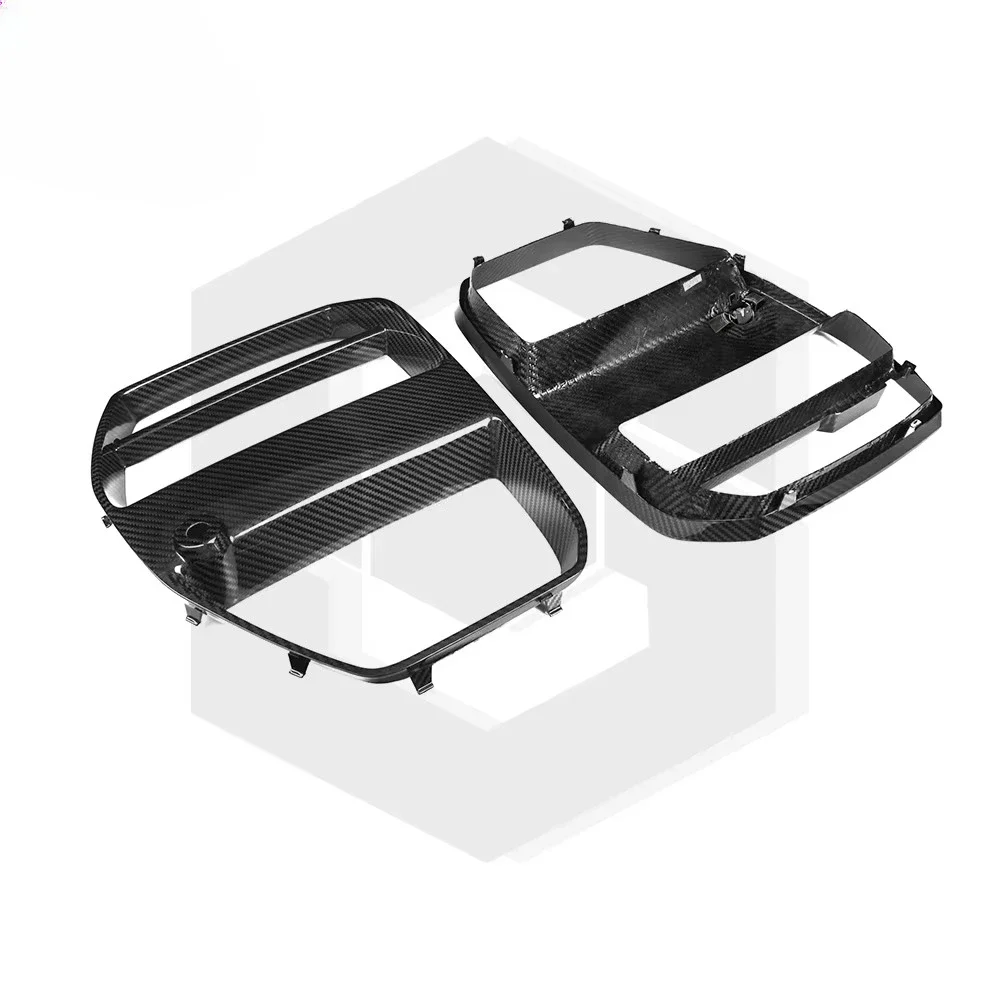 

Dry Carbon Fiber V Style G82 M4 Grille for G80 G81 M3 G82 G83 M4 Car Front Bumper Double Kidney Center Grill Frame Trim
