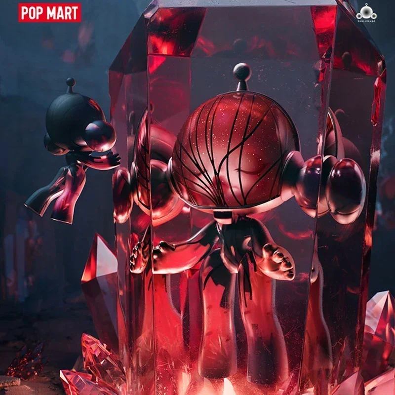 

POP MART MEGA SKULLPANDA 400% серия красных кристаллов слепая коробка-Таинственная игрушка фигурка домашний декор орнамент подлинная коллекционная