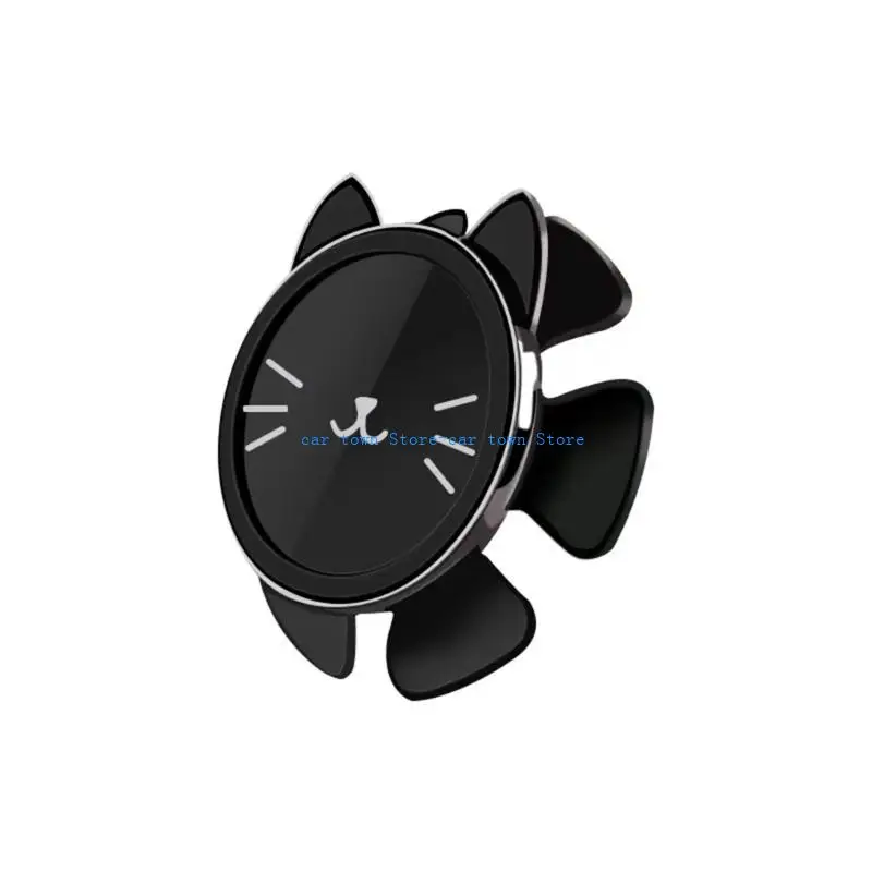 

RXJE Small Phone Holder with Lucky Cats Design 360 Degree Rotation ABS Car Phone Mount Easy to Use for Car