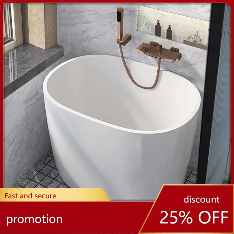 bathtub small apartment acrylic Internet celebrity mini deep bubble thermal insulation small  deep bubble tank