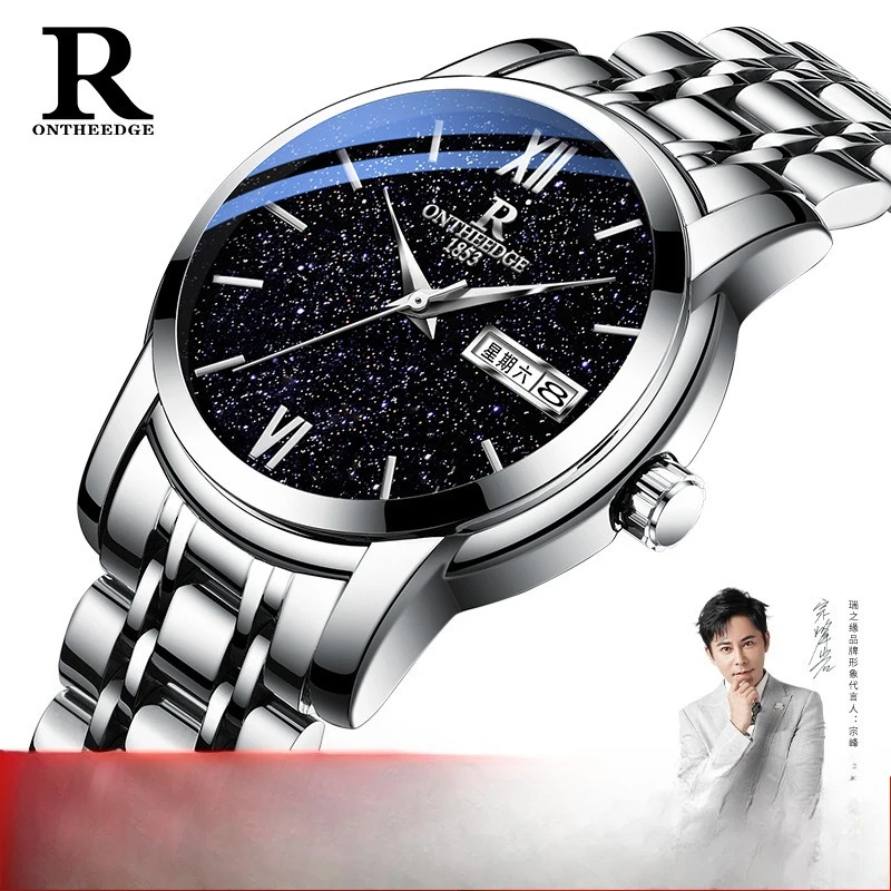 

Women's Minimalist Dual Calendar Watch - Trendy Waterproof Quartz Wristwatch for Ladies