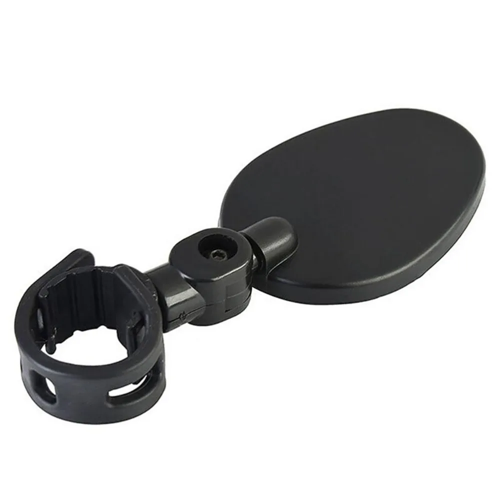 360 Degree Rotatable Bicycle Rear View Mirror Universal Handlebar Mount 360 Degree View Bike Side Mirror Oval Flat Design