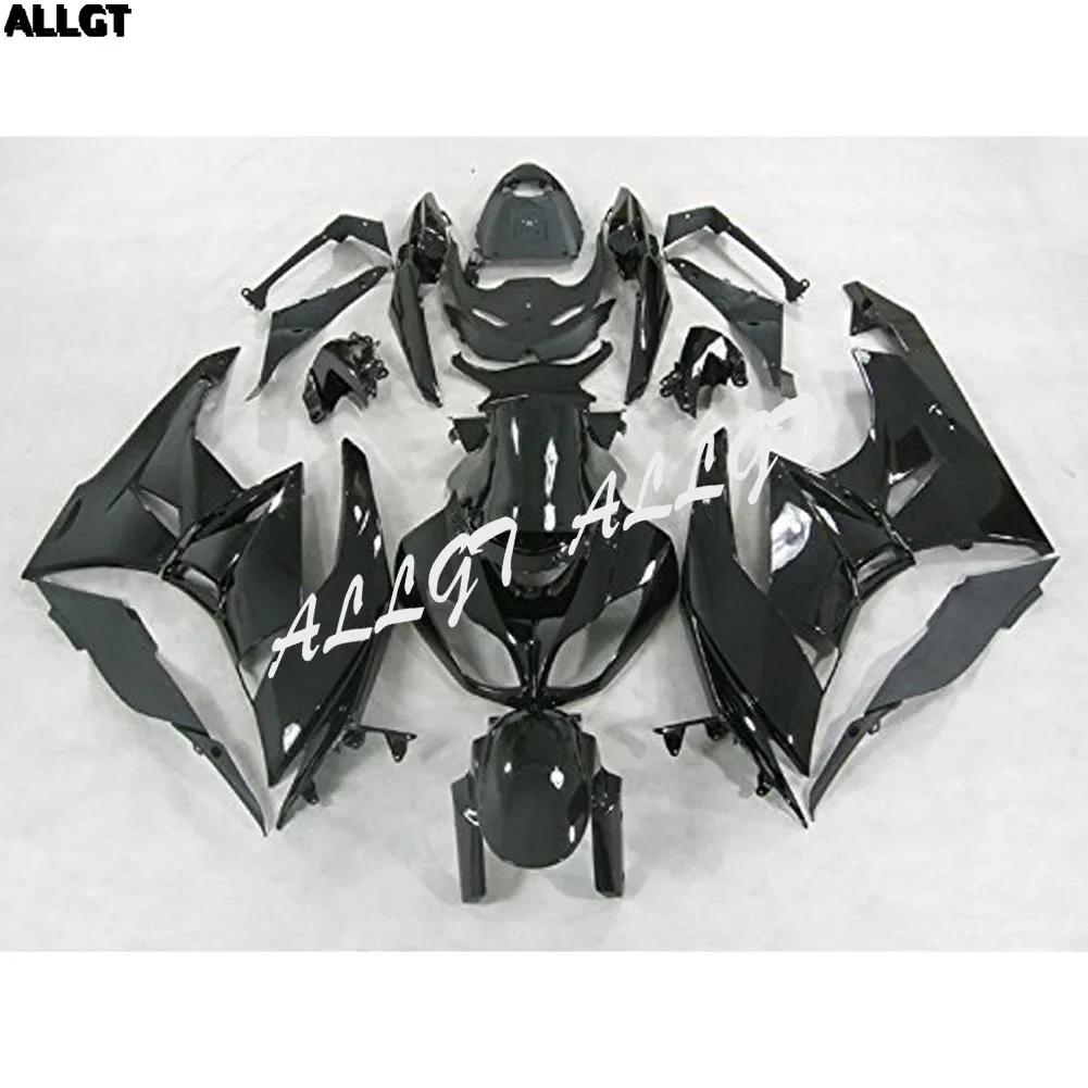 ABS Injection Plastic Fairing Kits Bodywork Glossy Black For Kawasaki Ninja ZX6R ZX-6R 2009 2010 2011 2012