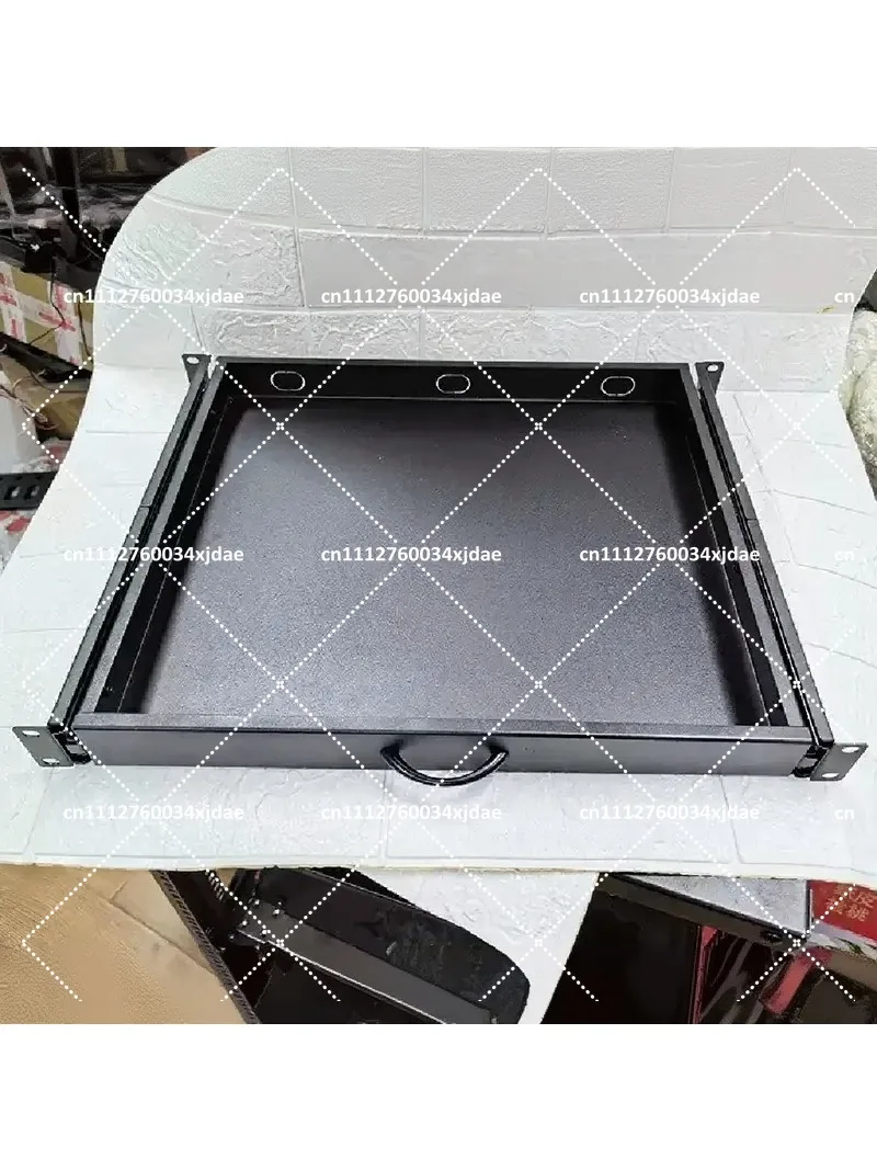 19 Inch 1U Cabinet Sliding Drawer Telescopic Stretchable Tray Computer Room Keyboard Mouse Storage Rack Server Cabinet Accessory