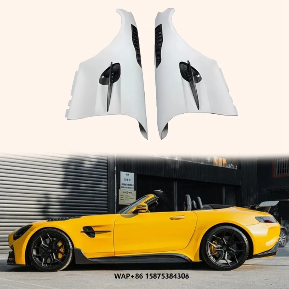 For AMG 2015-2021 GT GTS GTR Partial Carbon Fiber Front Fender with Vents #1