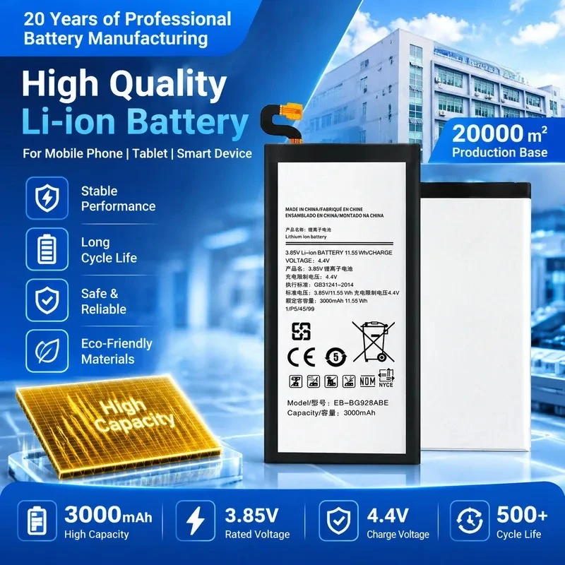 EB-BG928ABE Battery  For S6 Edge Plus G9280 New Mobile Phone Replacement Battery