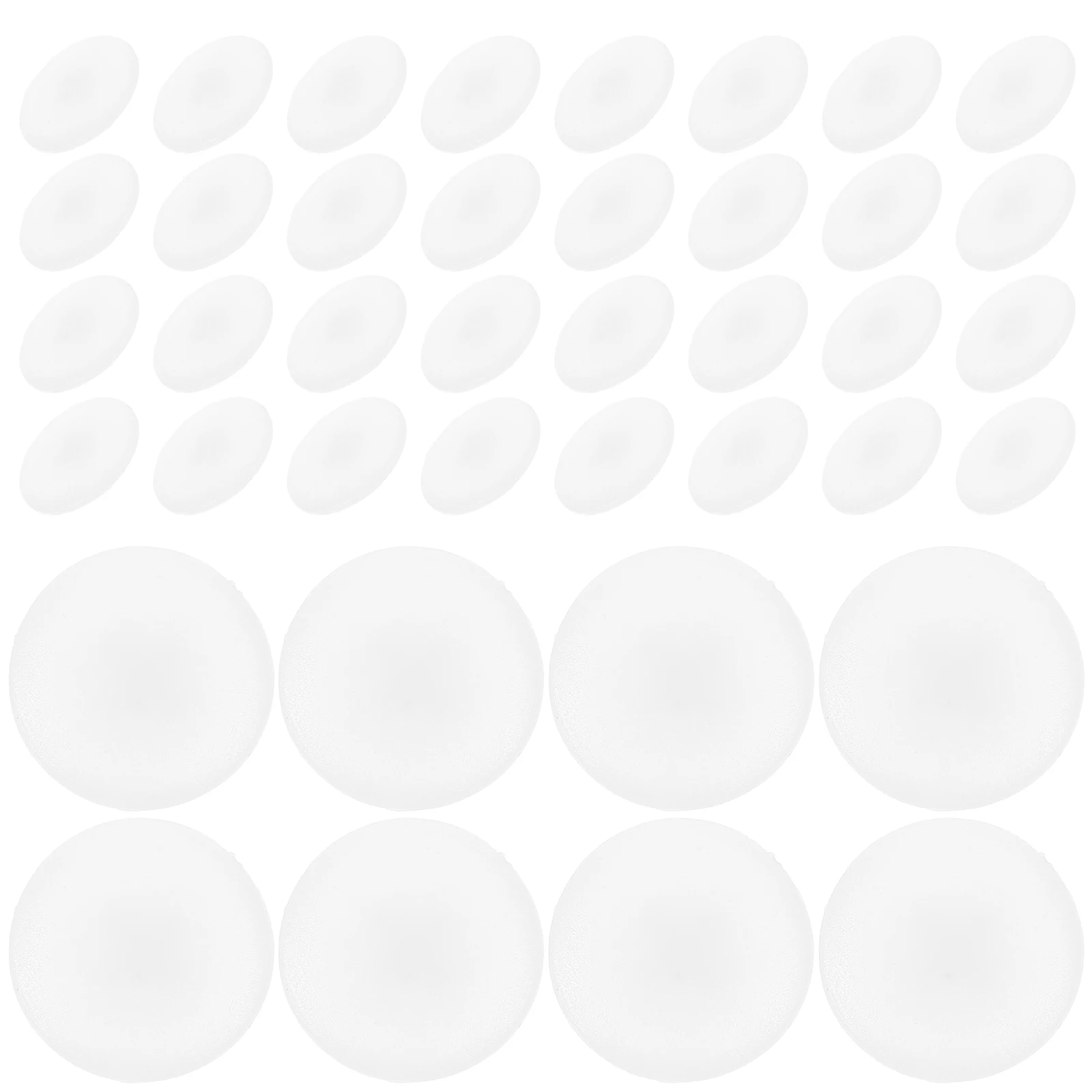 

100 Pcs Decorative Screw Hole Plugs Furniture Cap Cover White Abs Easy Installation For Table Cabinet Closet