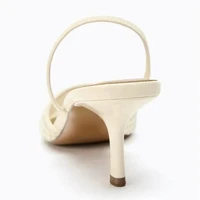 Mesh String Bead Brand Sandals Women Pumps Pointed Toe Elegant Slingback High Heels Female Designer Banquet Wedding Dress Shoes - Image 5