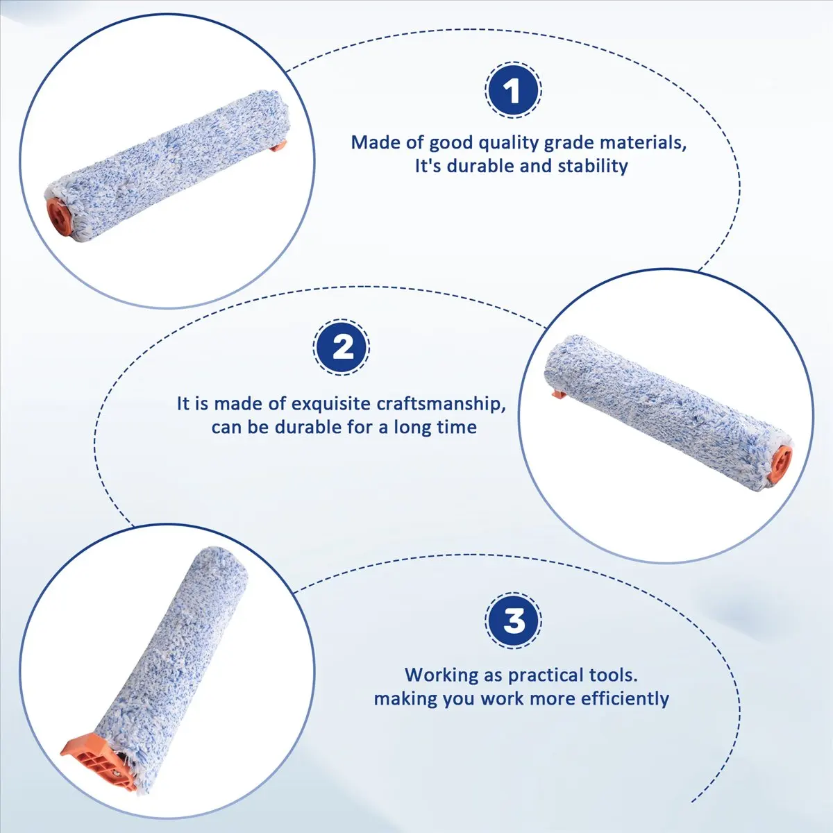 Goodprice Roller Brush for ILIFE W90 Vacuum Cleaner Parts Replacement Parts Washable Main Brush