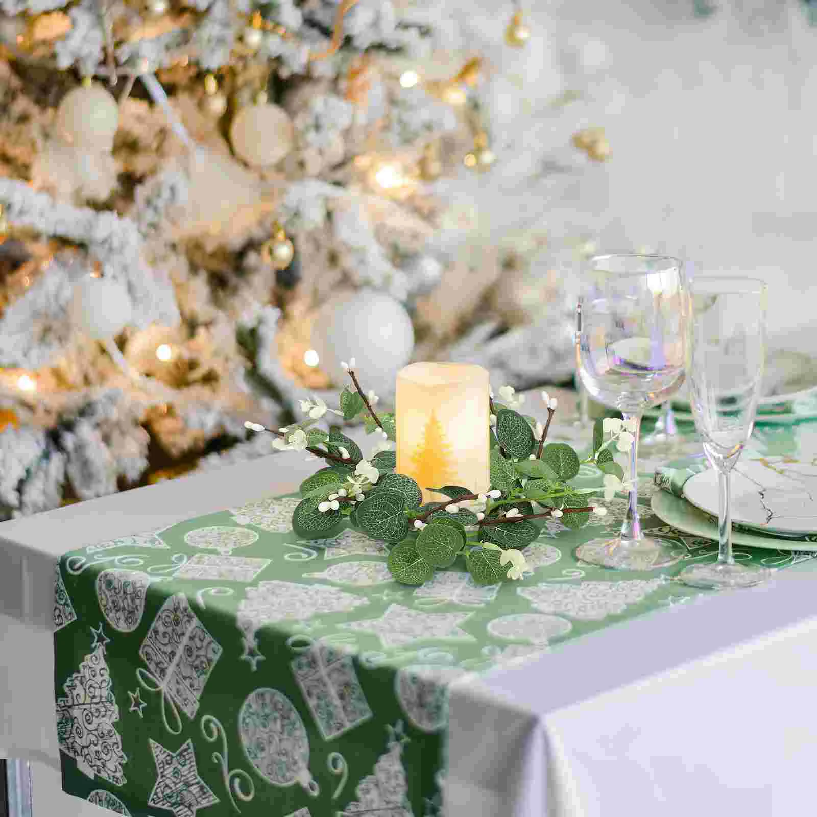 4 pçs guirlanda de eucalipto natal advento guirlandas titular outono decoração para casa decorar para porta