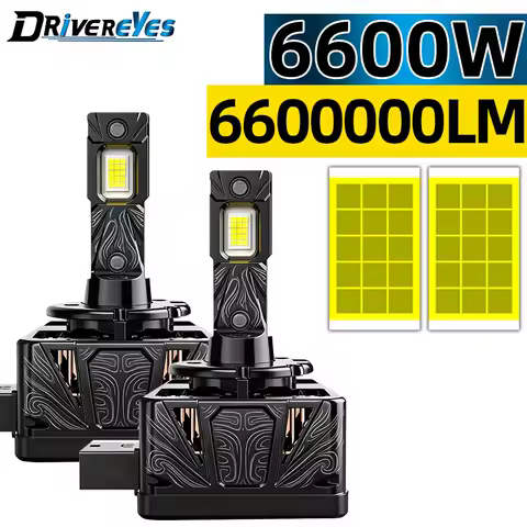 D3S Led D1S Car Headlights 6600W 6600000LM Canbus HID D1S D3S D8S D1R D3R D Series 30PCS 9570 CSP 6000K 12V Auto Light Plug&amp;Play