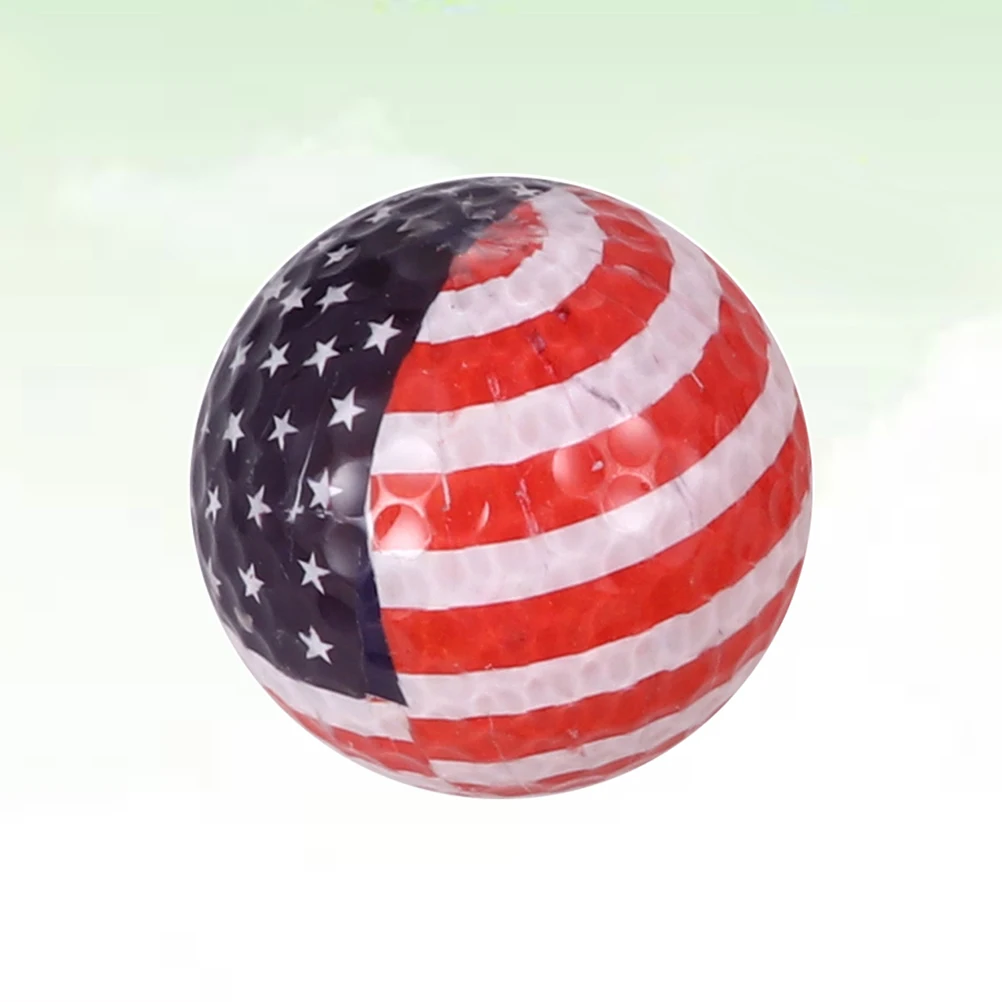

Multicolor Double-Layer Practice Ball Durable Training For Tennis Golf Sports Beginners Kids Gift American Flag Design