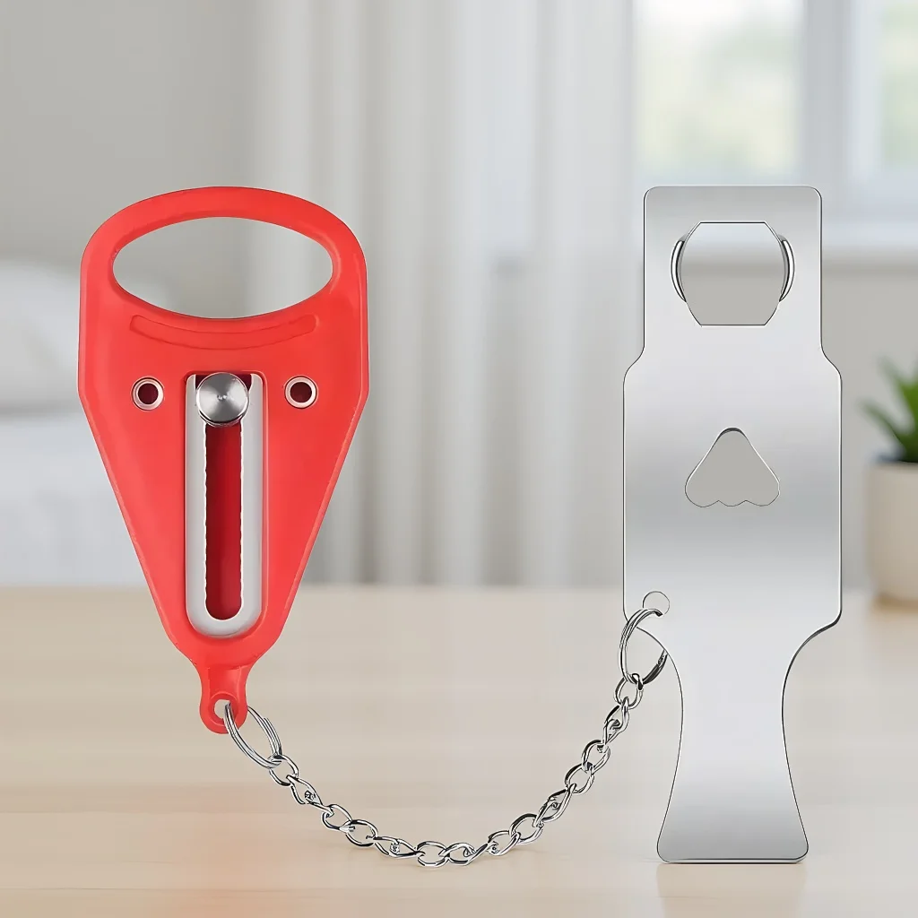 

Portable Travel Safety Door Lock Suitable for Travelers Families Universal Sleep Safety Portable Travel Door Lock