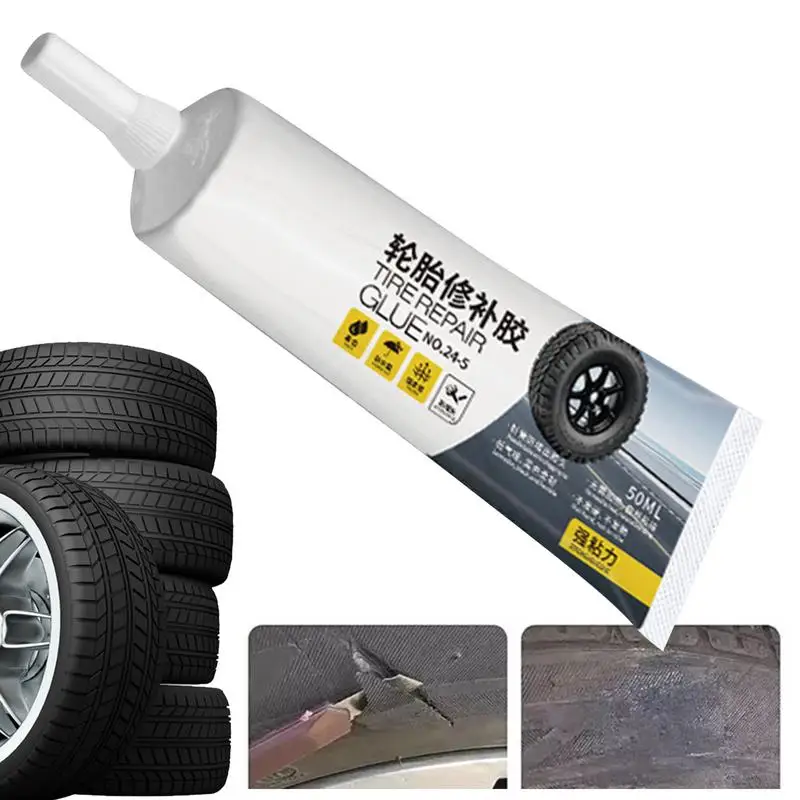 

Instant Tire Cracks Repair Adhesive 50ml Tire Repair Glue Strong Adhesive Sealing Tire Bonding Glue Vehicle Accessories