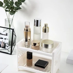 Çift Katmanlı Depolama Rafı (Masaüstü için, Beyaz, Dikdörtgen, Raf, Ofis, El Sanatları, Kırtasiye, öğrenci, masa düzenleyici, kamu politikası, 1 Adet Rafın ofise 6 büyük satışı-no. 4