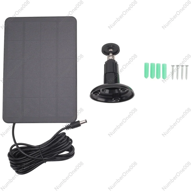 6W Outdoor Solar Panel Charger for Security Camera Battery, Waterproof Solar Power Supply with USB Port for Continuous Charging