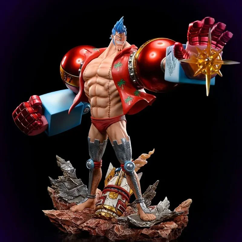 Figuras de acción de una pieza, figuras de Anime Franky, estatua de Pvc, decoración de escritorio para habitación, colección de modelos, juguetes de adorno, regalos de cumpleaños