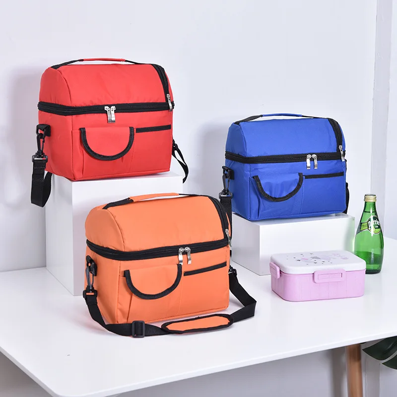 Double-layer Ice Pack Insulation Bag Food Beauty Breast Milk Fresh Storage Bottle Mummy Bag New Lunch Bento Box For Adults Kids