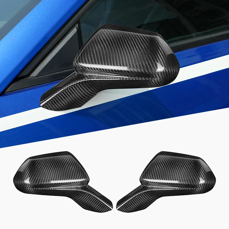 

Real Hard Carbon Fiber For Chevrolet Camaro 2016 2017 2018 2019 2020 2021 2022 2023 Rearview Rear Side Mirror Cover Shell Trim