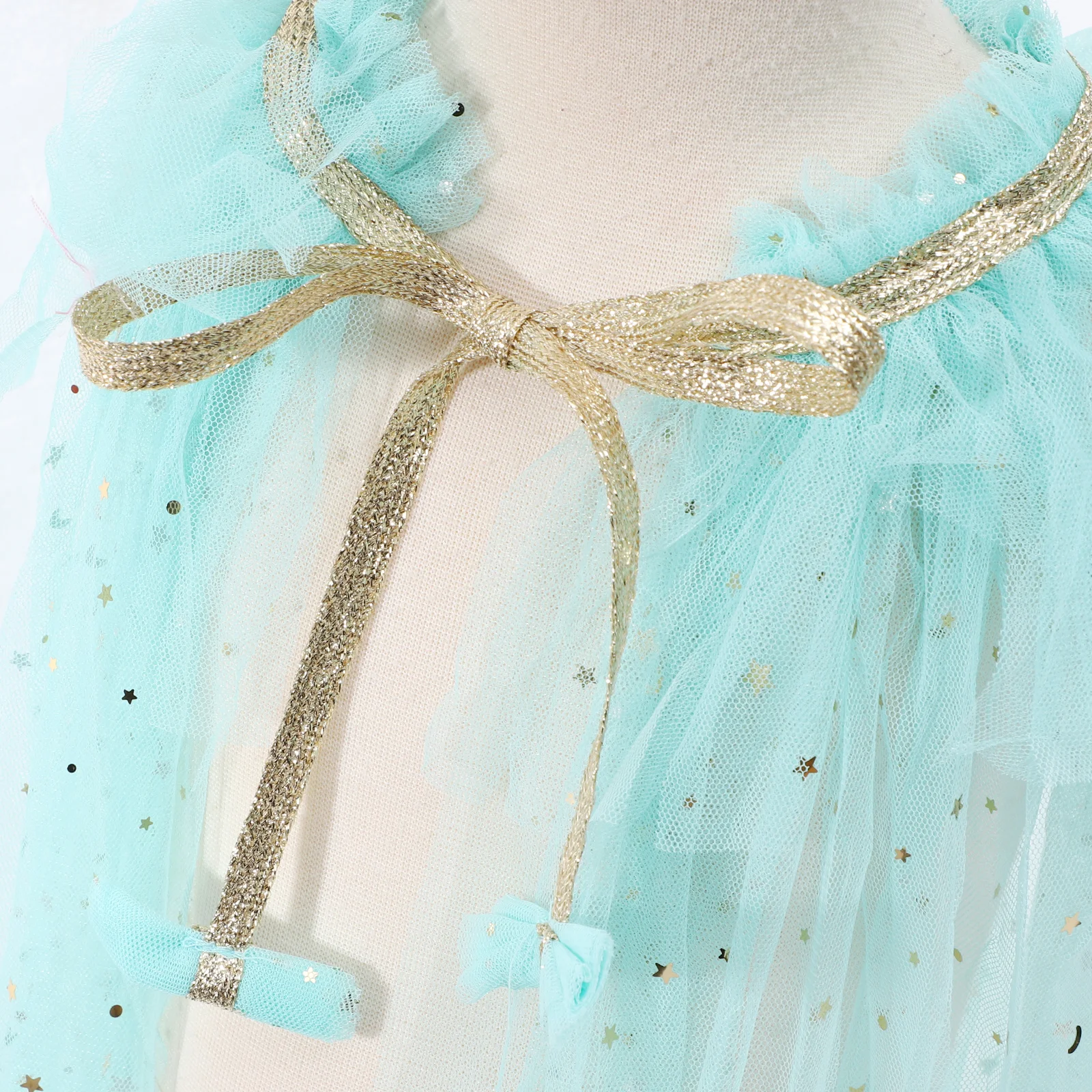 

Light Cloak Sequins Gauze Masquerade Birthday Cosplay Costume Party Cape Cloak Cosplay Cape