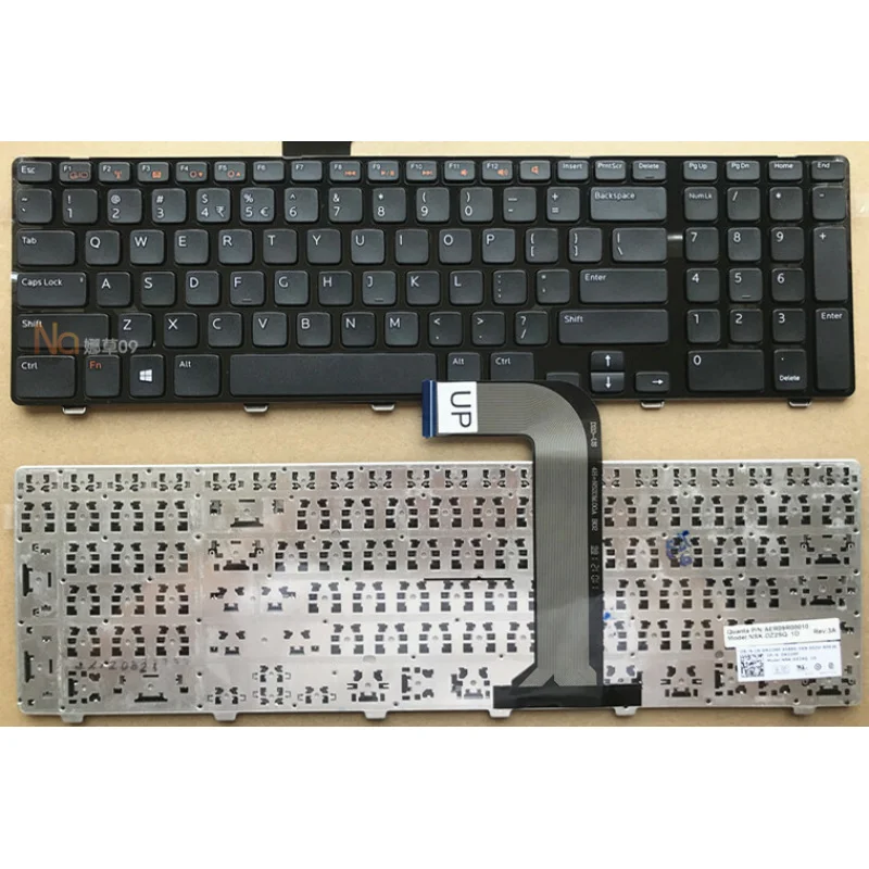 Teclado Z US para Dell Inspiron 17R 5720 7720 N7110 en inglés sin retroiluminación