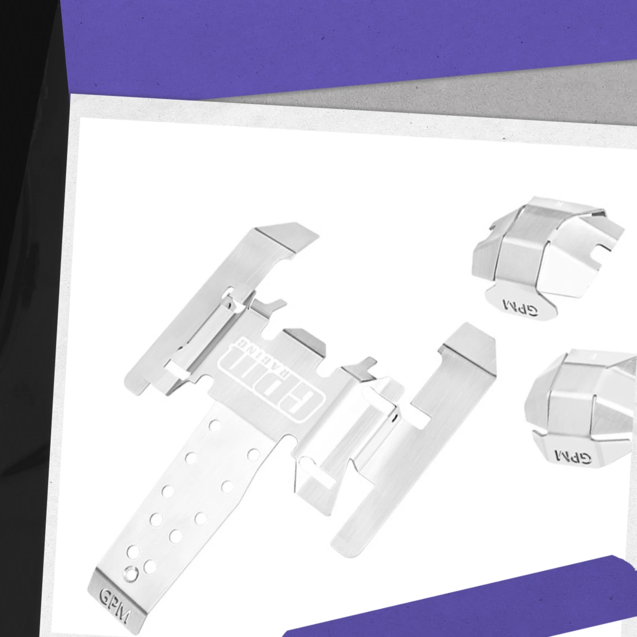 

Stainless Steel Chassis Skid Kit For VANQUISH PRODUCTS 1/10 H10 Optic Kit-VPS09027