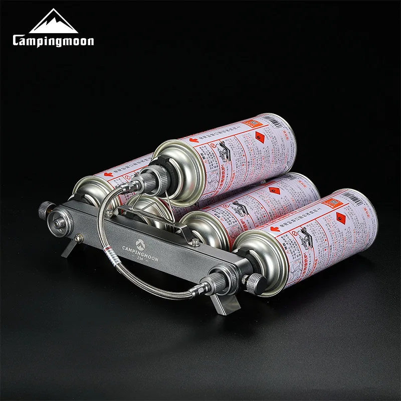 

Campingmoon Z54 Z58 Stainless Steel Gas Tanks Hub For 2 Output Gas Stove Connecting Adapter