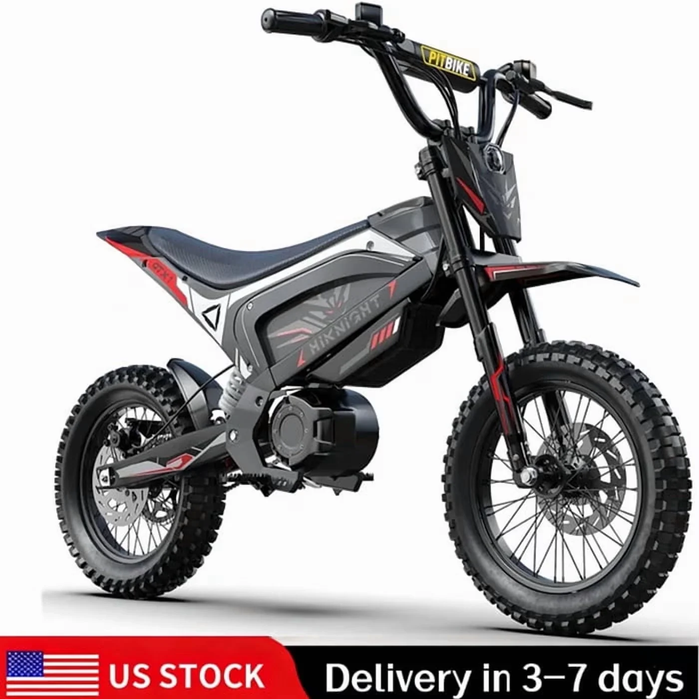 

HIKNIGHT GTX1 Teenage off-road electric motorcycle with a 45 mile long range, waterproof aluminum alloy frame, mountain beach, all terrain.Full Shockingproof Frame