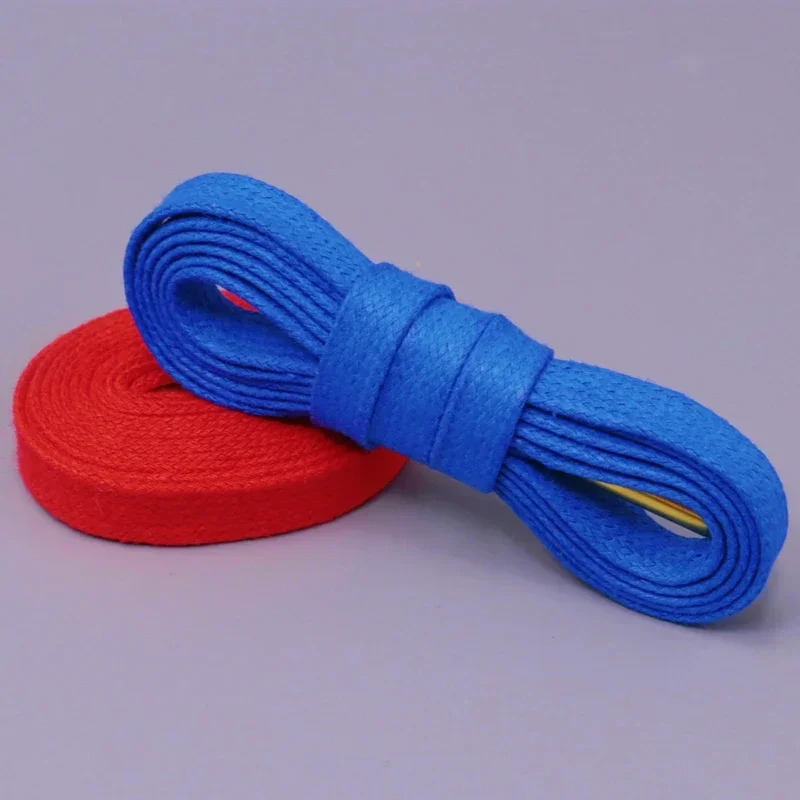 Coolstring Punte in metallo dorato Lacci cerati da 8 mm 100% cotone Nero Bianco Rosso Blu Lacci impermeabili unisex per scarpe da ginnastica di tela