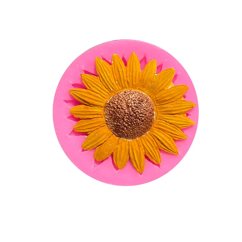 

New chrysanthemum silica gel sugar turning mold cake chocolate decoration manual soap aromatherapy gypsum mold