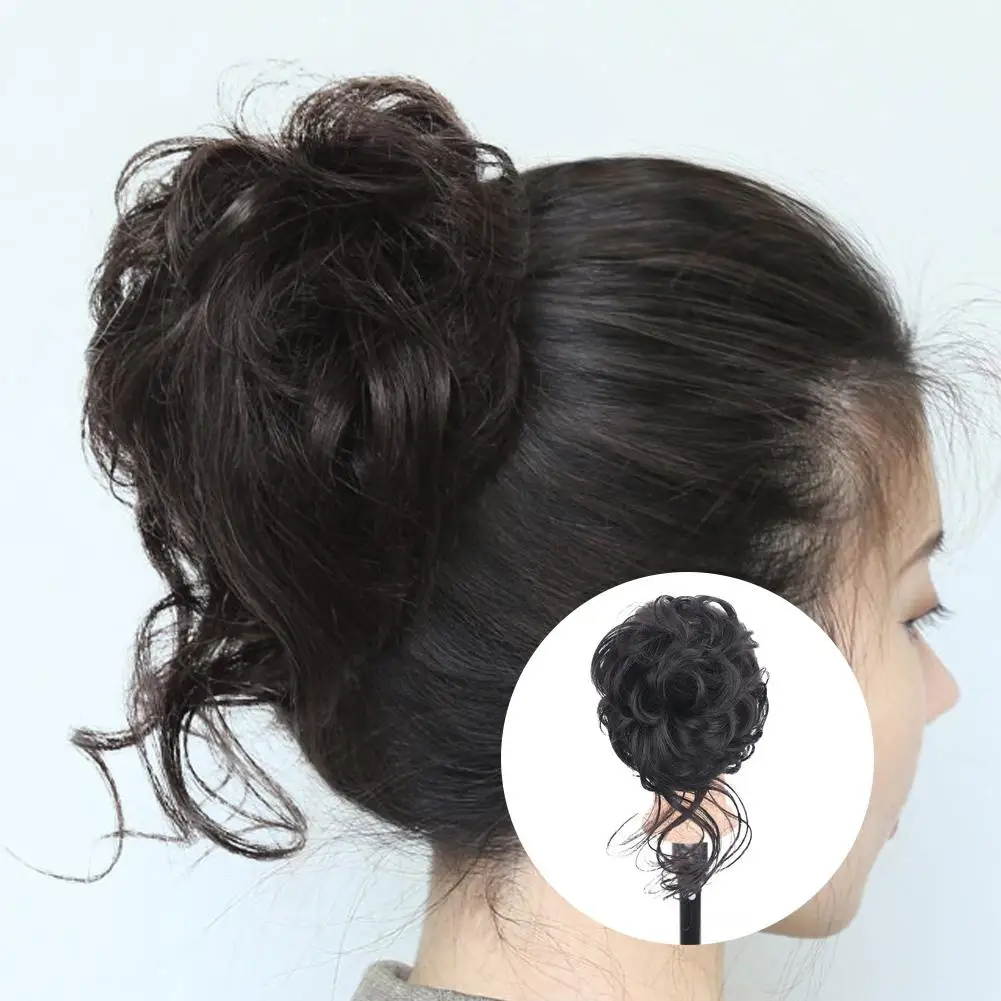 Synthetic Hair Claw Clip Messy Curly Hair Wigs For Women Bun Claw Extension Chignon Hairpiece For Women Ponytail Hair Pieces