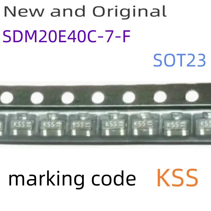 

SDM20E40C-7-F SOT23 40V 400mA DUAL SURFACE MOUNT SCHOTTKY BARRIER DIODE marking code KSS